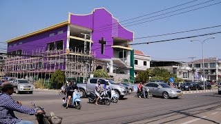 Traffic in Vientiane, Laos