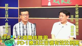 免疫療法的副作用最低｜《媒事來哈啦》吳若權※楊慕華170709 4