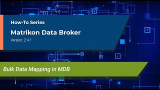 MDB Tutorial: Bulk Data Mapping in MDB