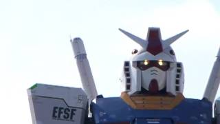 夏の思い出、お台場潮風公園、1/1 ガンダム稼動中動画