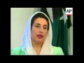 USA: FORMER PAKISTANI PM BENAZIR BHUTTO INTERVIEW (2)