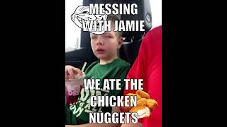 chicken nugget prank with Jamie