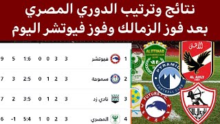 ترتيب الدوري المصري بعد فوز الزمالك اليوم
