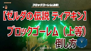 【ゼルダの伝説 ティアキン】ブロックゴーレム（上等）の倒し方【南ローメイ地下層】