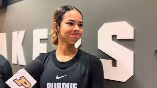 Purdue freshman guard Amiyah Reynolds preseason availability