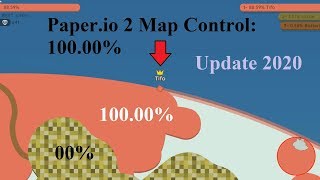 Paper.io 2 Map Control: 100.00% [Colors]