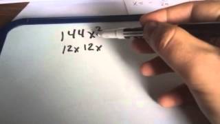 Factor the difference of two squares 144x^2-1