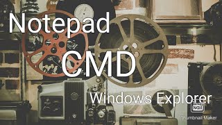 Lab1 V2 | Notepad | CMD (DOS) | Window Explorer | Komal Arif | #java #programming #Lab #cmd #notepad