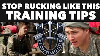 STOP RUCKING MULTIPLE TIMES PER WEEK (Green Beret, Ranger, SEAL, PJ Training Tips)
