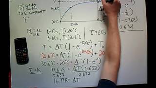 練習問題　Practice problem 温度計の時定数　Time constant of a thermometer