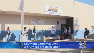 DMV Reopens 8 Field Offices In Southern California