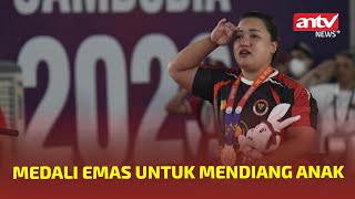 Mengharukan! Raih Emas dan Pecahkan Rekor, Shebrioni Persembahkan Emas Untuk Mendiang Anak