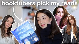 booktubers choose my reads📖🫶🏻 sara carrolli, rachel catherine, riley marie