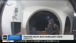 Hidden tracker leads to arrest of burglary crew
