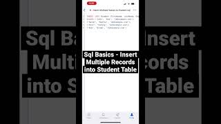 Sql for Beginners - Insert Multiple Records into Table #sqltutorial
