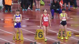 女子3年100m_決勝_平成30年度第47回春季札幌中学陸上20180519