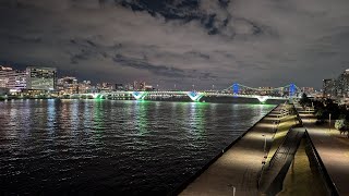 【高画質FHDお散歩ライブカメラ】豊洲から有楽町　ナイトウォーク night walk【live camera】2024/11/09