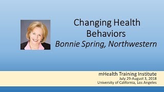 mHTI 2018:  Changing Health Behaviors