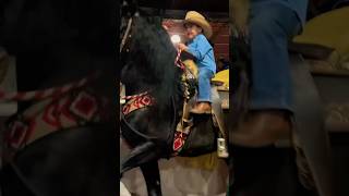 CABALLO BAILADOR: Charrito practicado Expo ganadera Jal |🇲🇽 Dancing horse with kid riding #shorts