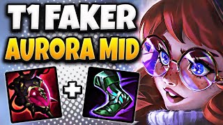 T1 Faker Aurora vs Yasuo [ MID ] Patch 25.1 Ranked Korea ✅