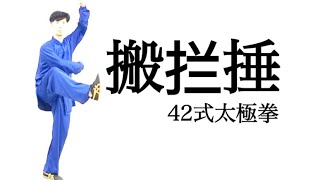 42式太極拳｜第9式〝搬拦捶〟｜用語解説