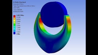 ANSYS Workbench 18.1 Tutorial #21: Coin Gripper - Coin Snap - Nonlinear Simulations