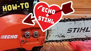 Install Picco Micro Mini Chain on an Echo Chainsaw (HOW-TO VIDEO)