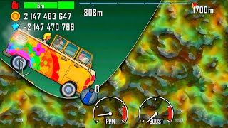 Hill Climb Racing - hippie van on alien planet 👽 | android iOS gameplay #852 Mrmai Gaming