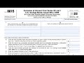 IRS Form 8815 walkthrough (Excluding Interest From Series EE and I Savings Bonds Issued After 1989)