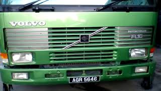 Preview Volvo FL10 Stake Trailer Green Truck