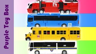 Carbot Bus Transformer Robot Toys 헬로카봇 버스 소방트럭 변신