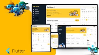 HR Management Responsive Admin Panel - Flutter Web UI || Flutter Web Development || Flutter Web