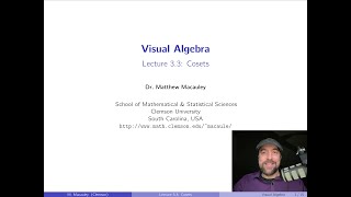 Visual Algebra, Lecture 3.3: Cosets