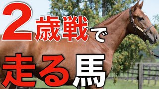 【重要要素】2歳戦から走れるのはどの種牡馬？大事な早熟性を探る。