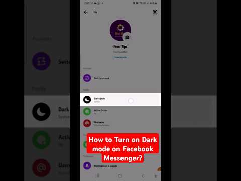 ¿Cómo activar el modo oscuro en Facebook Messenger? #2024 #facebookmessenger #shorts