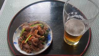 【行者ニンニク】アイヌネギを採ってきたので醤油漬け作ってから長沼ジンギスカンで食う動画（醤油漬けは明日食う）