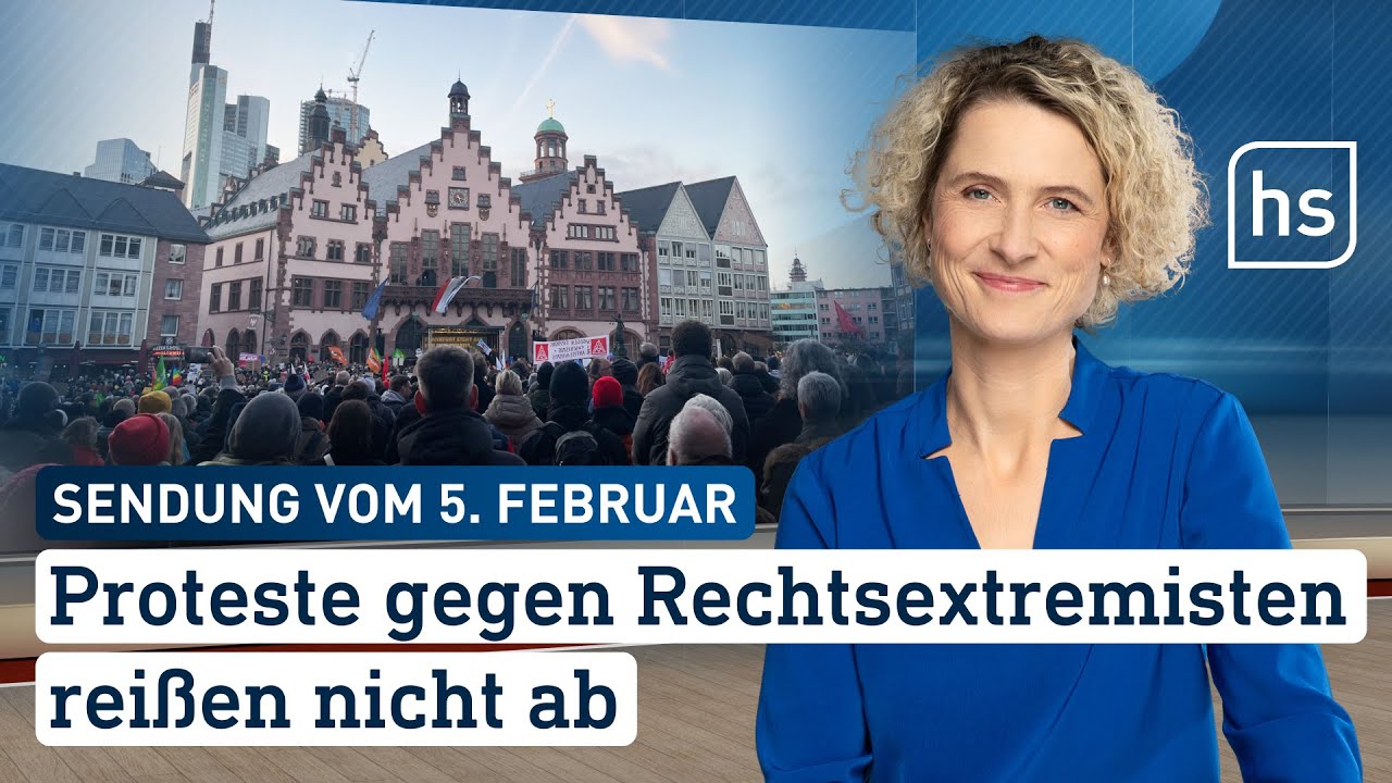 Proteste Gegen Rechtsextremismus Reißen Nicht Ab | Hessenschau Vom 05. ...