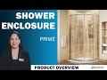 DreamLine Prime Collection | Sliding Shower Enclosure | Sliding Shower Enclosure and Base Kit