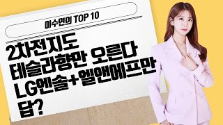 [이수연의 TOP10] 2차전지도 테슬라향만 오른다 LG엔솔+엘앤에프만 답?  / 머니투데이방송 (증시, 증권)