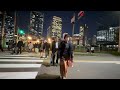 ルート変更！グラングリーン大阪 新梅田シティとの新仮歩道夜景 2023.11.08 【4k】 grand green osaka new temporary walk