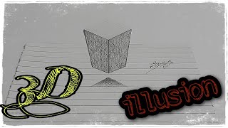 Easy trick Art 3D floating cube Drawing - box Illusion