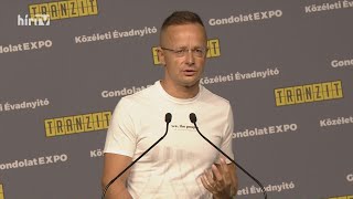 Tranzit Garázs viták - Szijjártó Péter sajtótájékoztatója (2022-08-27) - HÍR TV