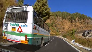 Superfast HRTC on Shimla-Narkanda Road