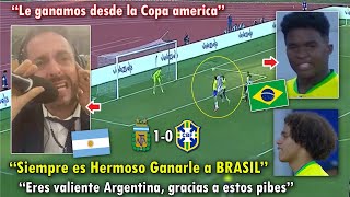 LLORAN! BRASILEÑOS LLORAN ELIMINACION tras PERDER ANTE ARGENTINA HOY | ARGENTINA VS BRASIL SUB 23