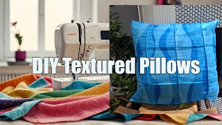 Make An EASY DIY Textured Pillow Cover Without A Zipper