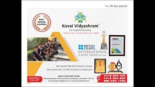 KOVAI VIDYASHRAM - WORLD CLASS CBSE SCHOOL PART - 1