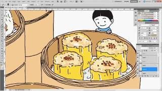 오무라이스잼잼 표지 어떻게 제작됐을까요? (How to Make 'Webtoon' without Using Pen-tablet)