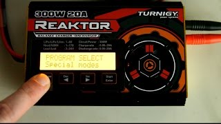 Turnigy Reaktor 300W Balance Charger - Unboxing + features + menu browse