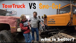 Snow Cat VS Tow Truck for Off Road recovery