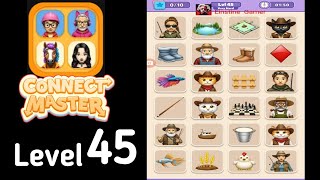 Connect Master Match Puzzle level 45 very hard Guide Walkthrough Solution